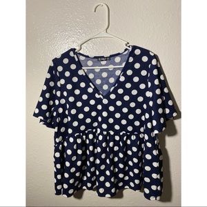 Polka dot top